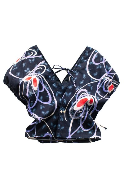Top cache cœur Yukata