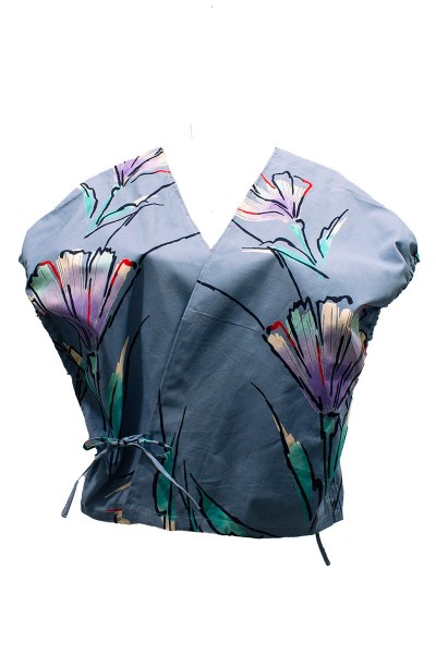 Top cache cœur Yukata