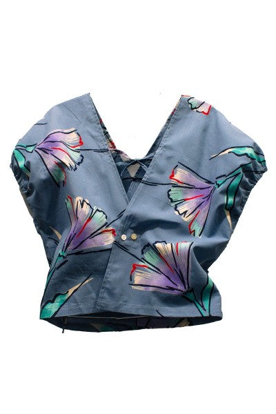 Top cache cœur Yukata