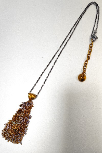 Collier crochet avec des perles japonais