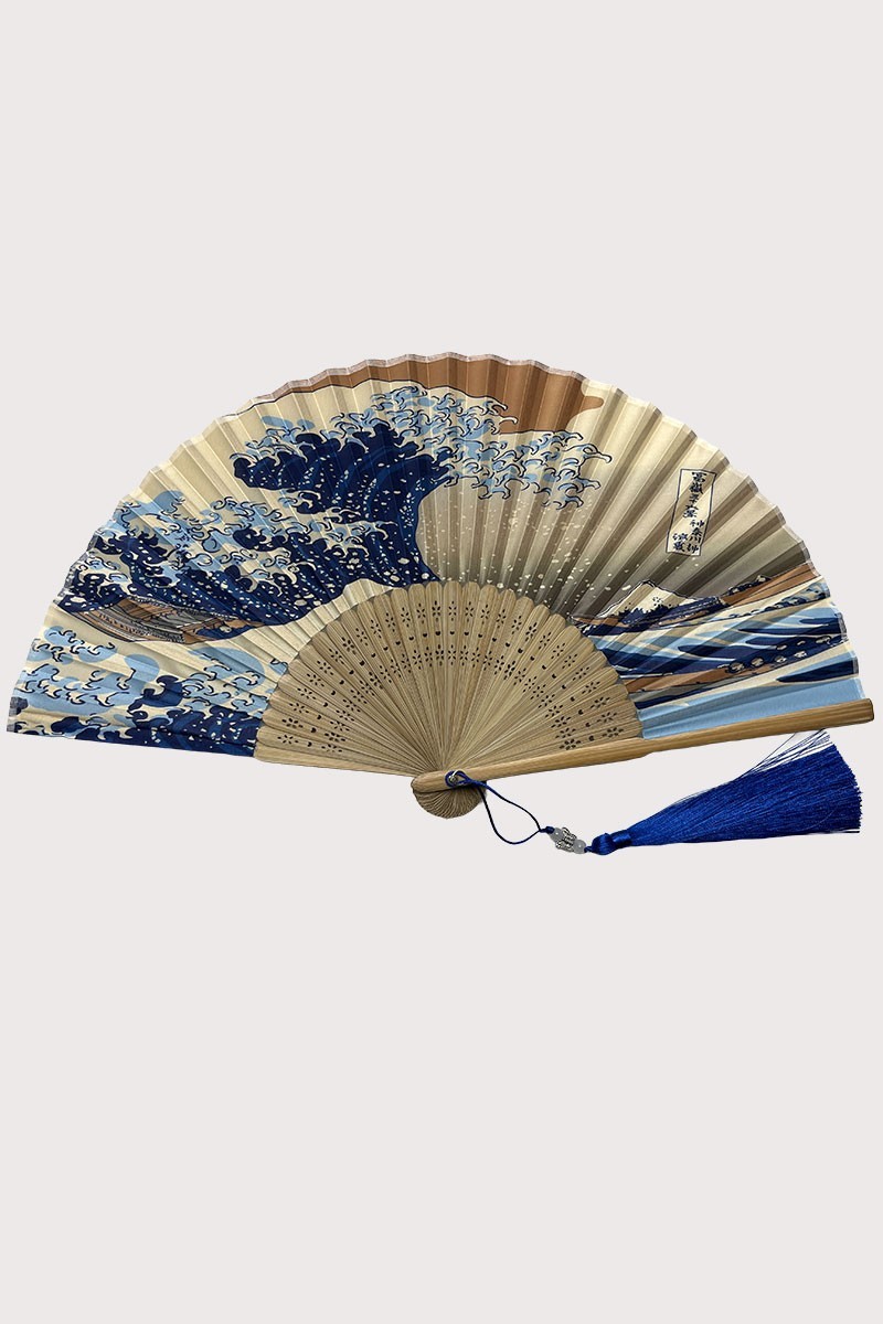 Hokusai Wave pom-pom fan