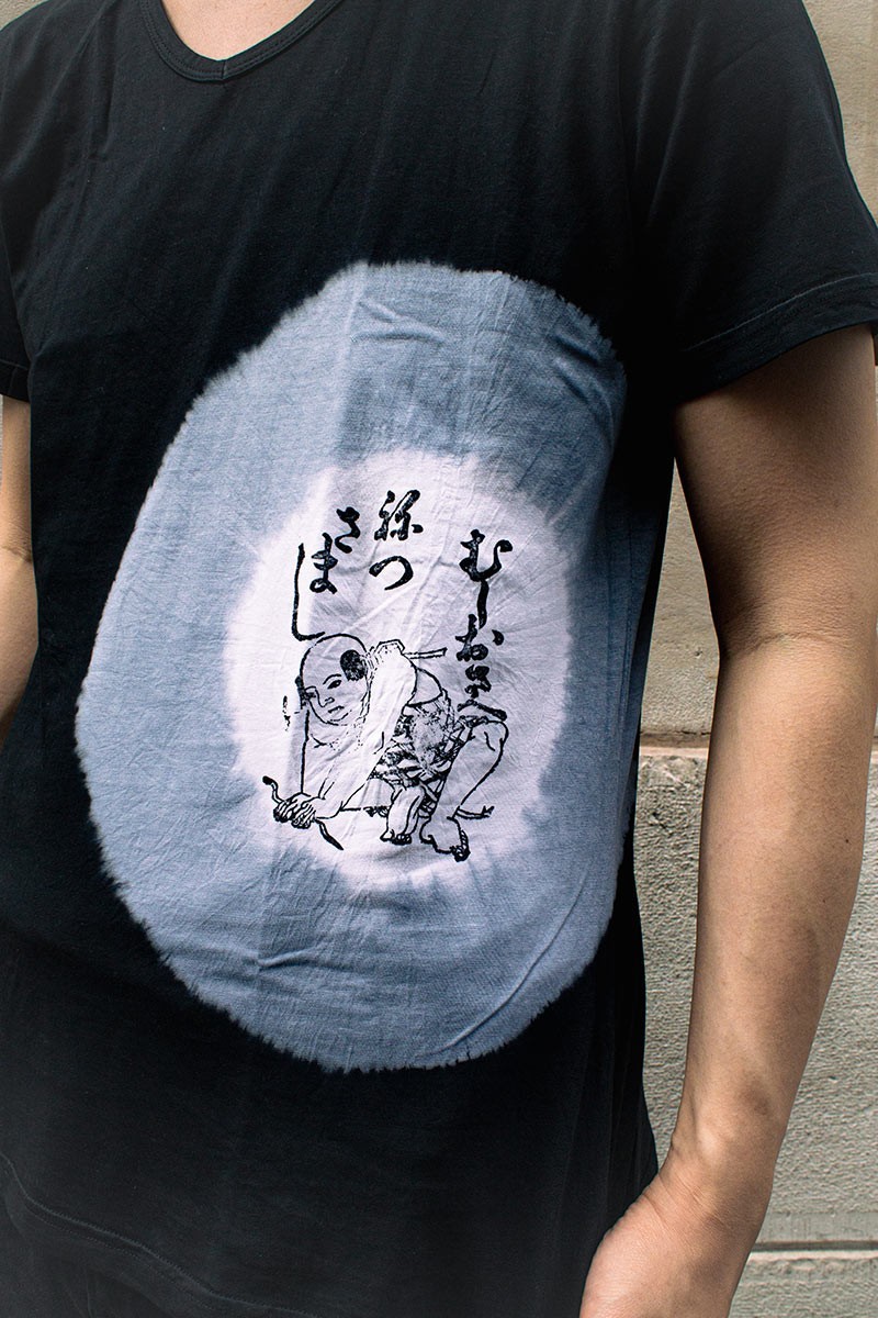 Japanese Bozu blockprint T-shirt