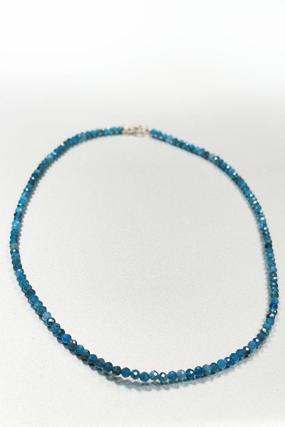 Collier perles Apatite