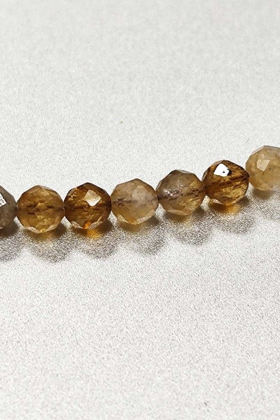 Collier perles Opale jaune