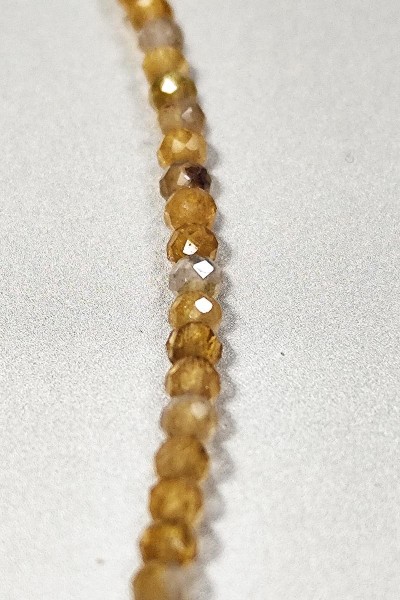 Yellow Opal beaded necklace