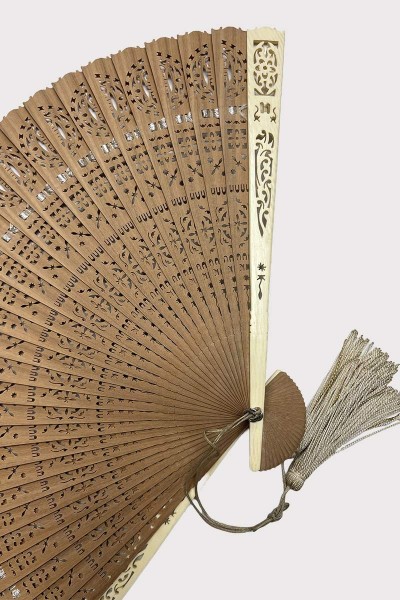 ivory and sandalwood fan