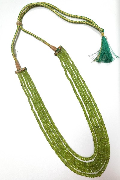 Hand-Cut Gemstone Bead Necklaces - Peridots