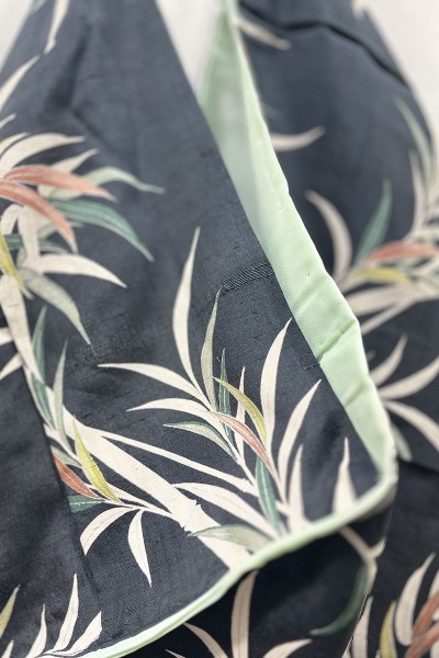 Silk Foliage Kimono Bag