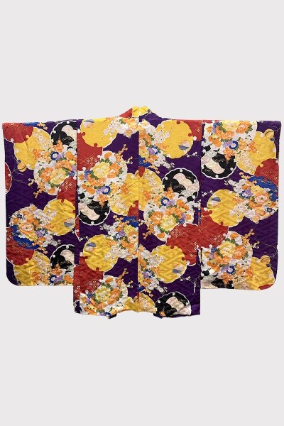 Haori Multicolore à manches Furisode