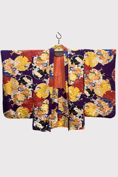 Haori Multicolore à manches Furisode