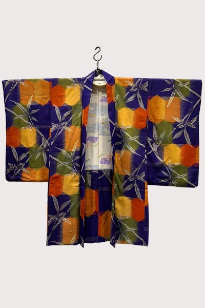 Haori à carreaux Kasuri