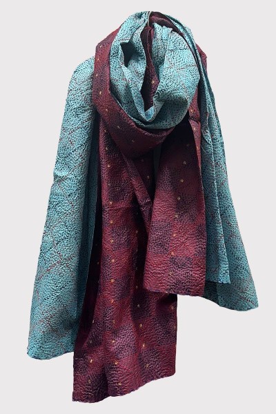 Etole en soie Sashiko