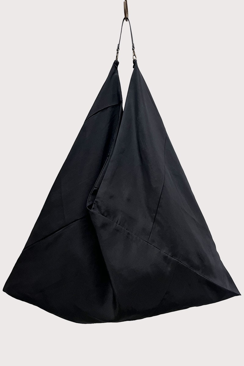 Black Silk Kimono Bag