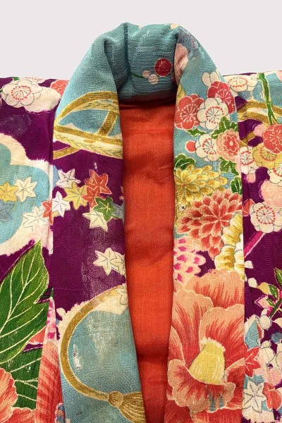 kimono de fête ouatiné enfant