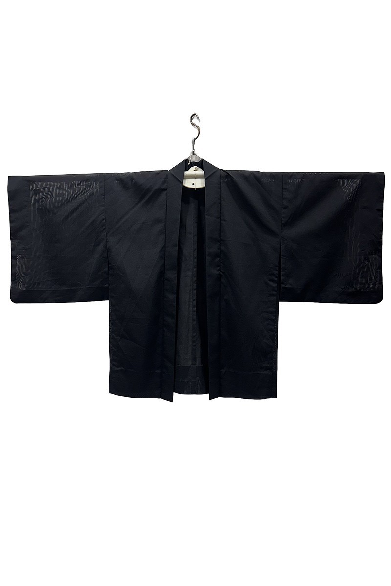 Black openwork haori