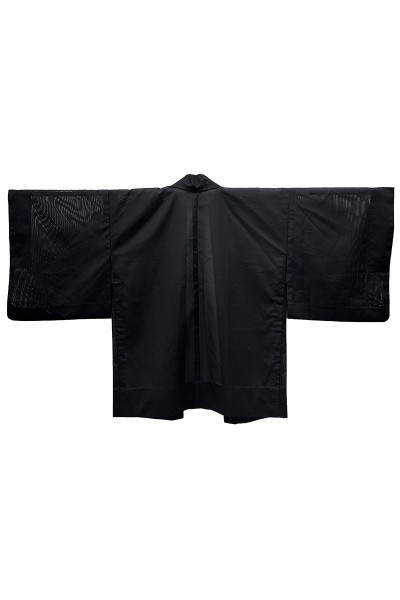 Black openwork haori