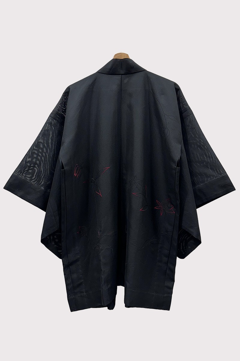 Fine Haori embroidered with Rindo flowers