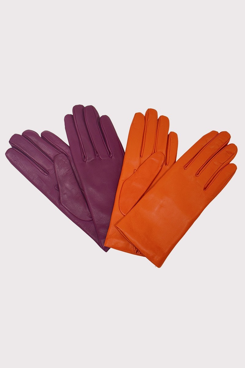 Cashmere-lined Leather Gloves LUNA