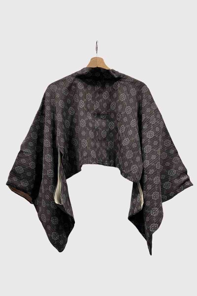 Bolero Kimono Damier Fleuri