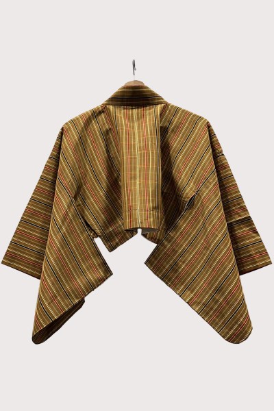 Bolero kimono ochre Madras