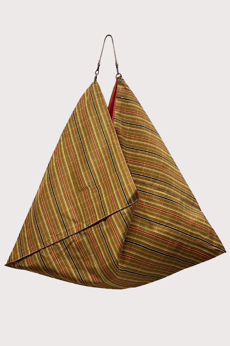 Ochre Madras Kimono Bag