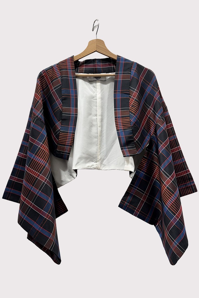 Bolero kimono Black Madras