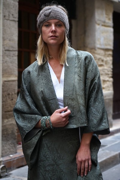 Veste Kimono verte