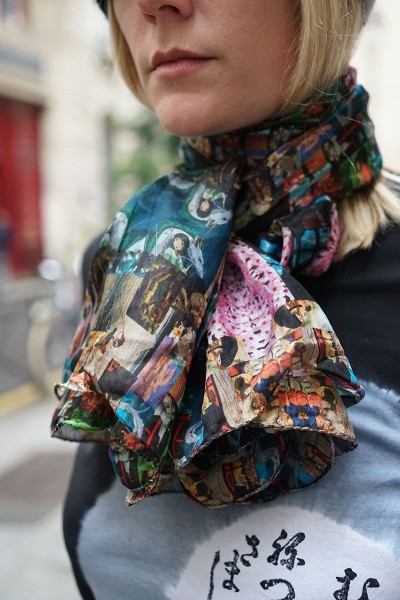 Silk scarf Spirited Away