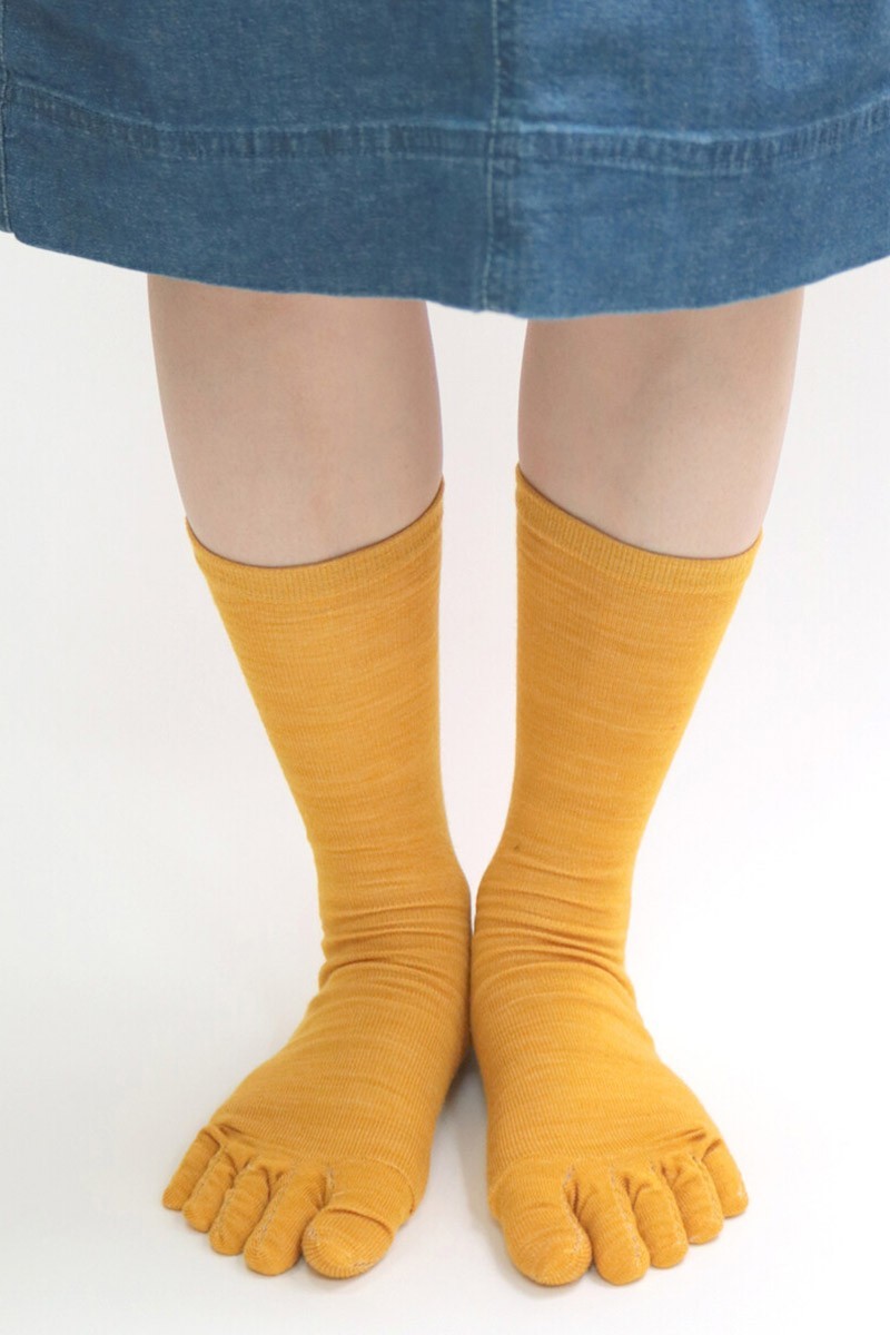 5-toe Merino wool socks