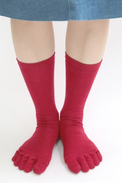 5-toe Merino wool socks