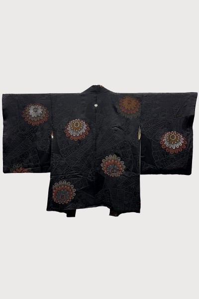 copy of Black Silk Haori Peacock