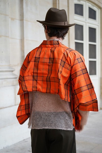 Kimono Boléro Madras orange