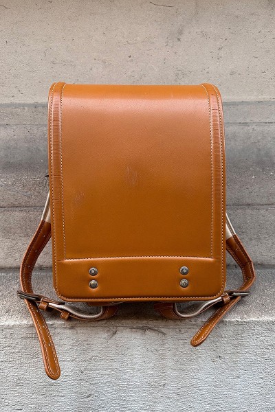 Leather School bag Randoseru Camel