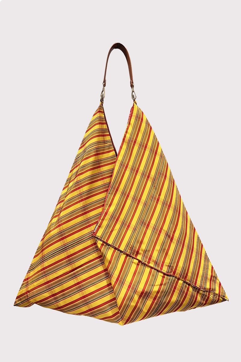 Kimono bag Madras yellow - XL