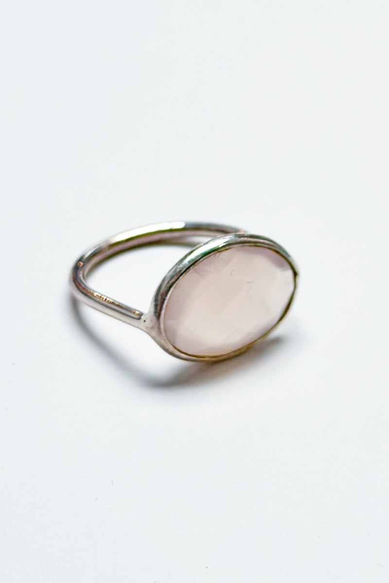 Bague en Rose quartz