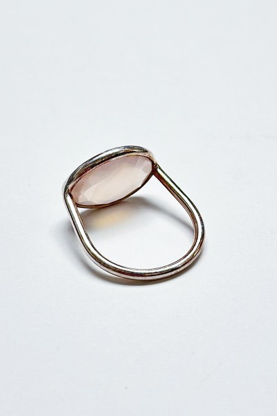 Bague en Rose quartz