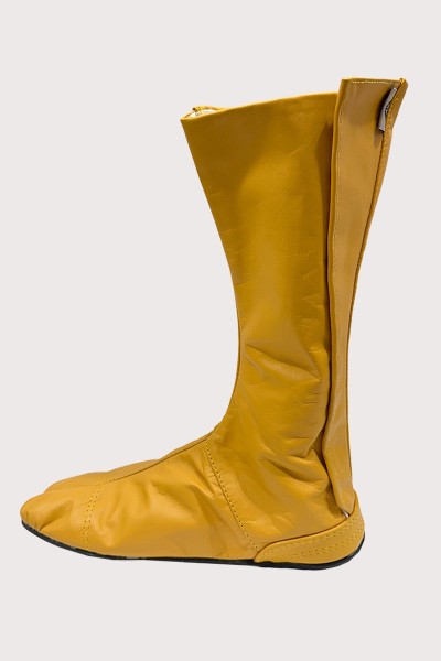 Bottes Tabi en cuir jaune