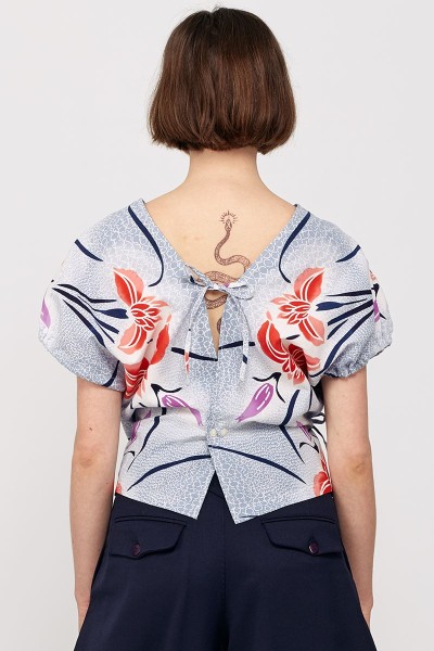 Top cache cœur Yukata