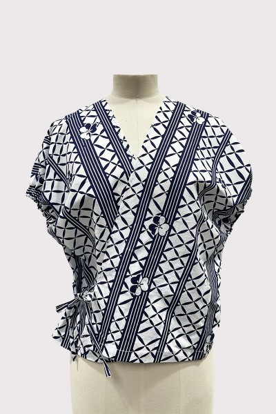 Top cache cœur Yukata