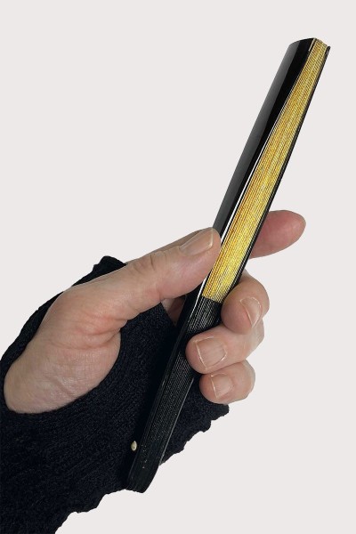 Petit éventail Suehiro or+argent