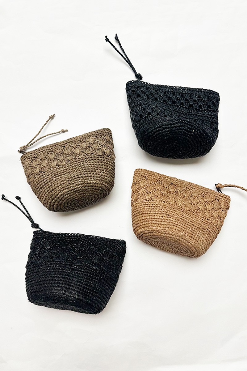 Porte-monnaie en Raphia