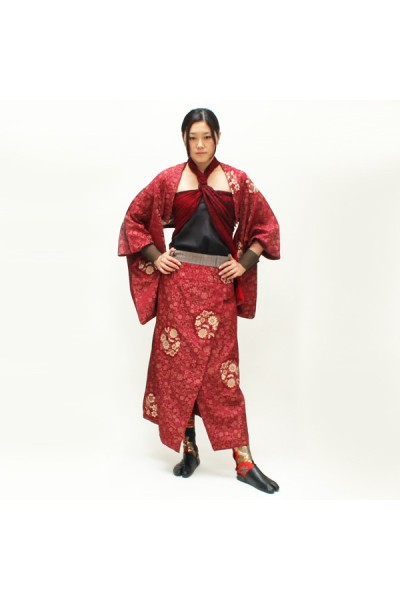 Kimono jupe avec poche