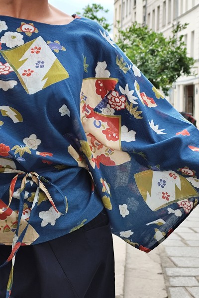 Top Kimono fleuri