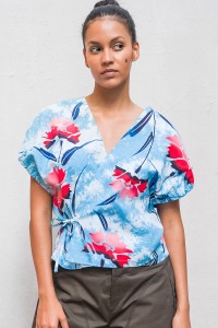 Top cache cœur Yukata