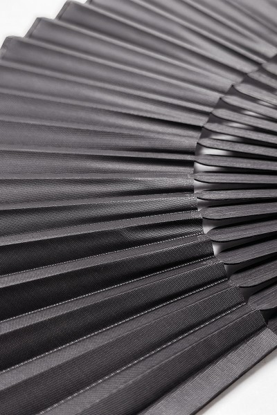 Eventail noir avec etui