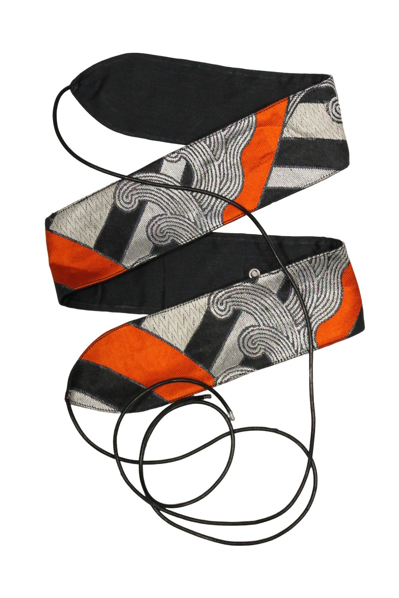 Ceinture OBI en soie Vague