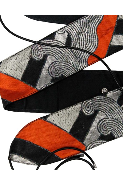 Ceinture OBI en soie Vague