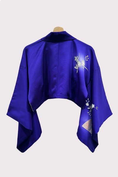 Kimono Boléro en Soie Violet