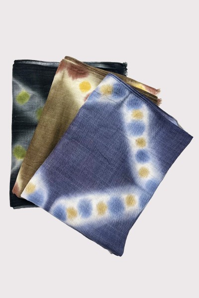 Echarpe à carreaux en Laine et Soie