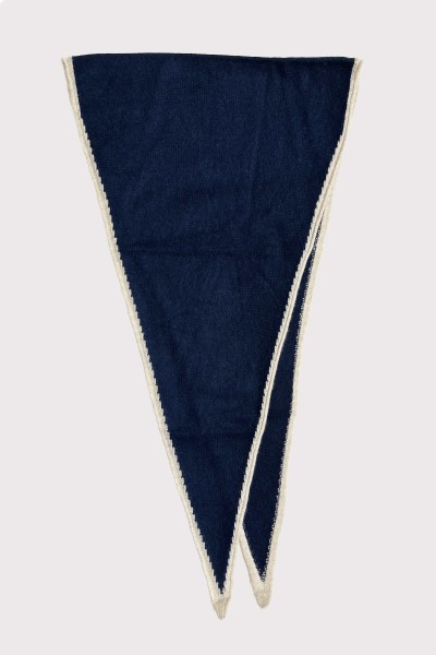 Echarpe en cachemire à liseré